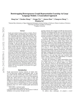 Bootstrapping Heterogeneous Graph Representation Learning via Large Language Models: A Generalized Approach