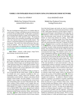Visible and Infrared Image Fusion Using Encoder-Decoder Network