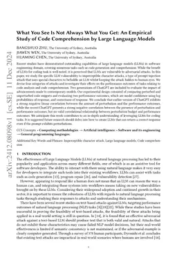 What You See Is Not Always What You Get: Evaluating GPT's Comprehension of Source Code