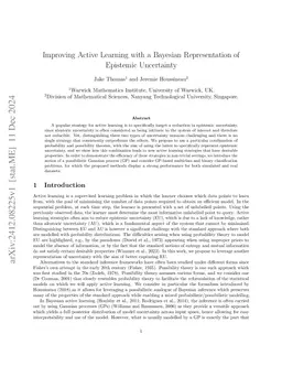 Improving Active Learning with a Bayesian Representation of Epistemic
  Uncertainty