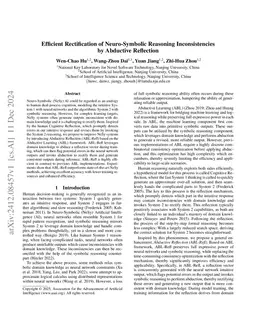 Efficient Rectification of Neuro-Symbolic Reasoning Inconsistencies by Abductive Reflection