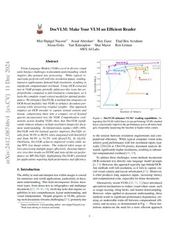 DocVLM: Make Your VLM an Efficient Reader