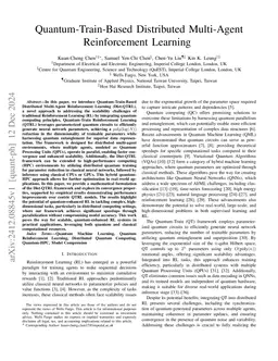 Quantum-Train-Based Distributed Multi-Agent Reinforcement Learning