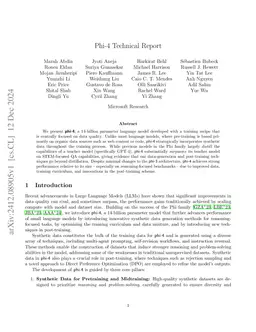 Phi-4 Technical Report