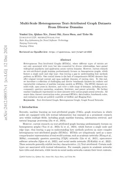 Multi-Scale Heterogeneous Text-Attributed Graph Datasets From Diverse
  Domains