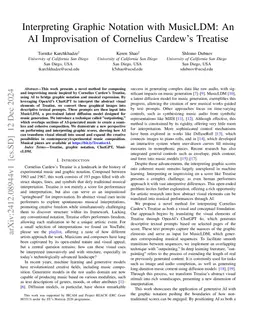 Interpreting Graphic Notation with MusicLDM: An AI Improvisation of
  Cornelius Cardew's Treatise