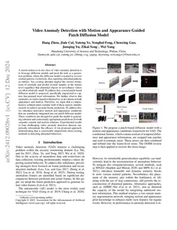 Video Anomaly Detection with Motion and Appearance Guided Patch
  Diffusion Model