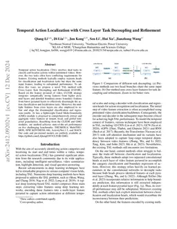 Temporal Action Localization with Cross Layer Task Decoupling and
  Refinement