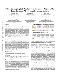 SPRec: Self-Play to Debias LLM-based Recommendation