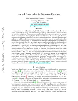 Learned Compression for Compressed Learning