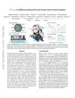 Lyra: An Efficient and Speech-Centric Framework for Omni-Cognition