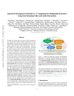 InternLM-XComposer2.5-OmniLive: A Comprehensive Multimodal System for
  Long-term Streaming Video and Audio Interactions