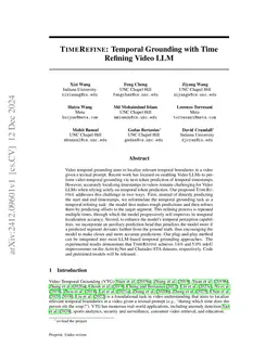 TimeRefine: Temporal Grounding with Time Refining Video LLM