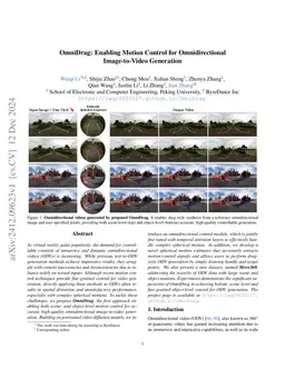 OmniDrag: Enabling Motion Control for Omnidirectional Image-to-Video
  Generation