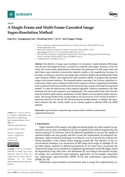 A Single-Frame and Multi-Frame Cascaded Image Super-Resolution Method