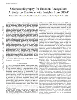 Seismocardiography for Emotion Recognition: A Study on EmoWear with
  Insights from DEAP