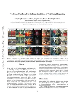 FreeCond: Free Lunch in the Input Conditions of Text-Guided Inpainting