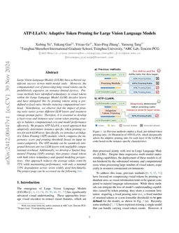 ATP-LLaVA: Adaptive Token Pruning for Large Vision Language Models