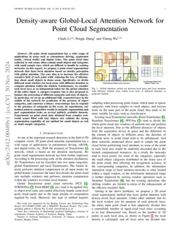 Density-aware global-local attention network for point cloud segmentation