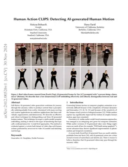 Human Action CLIPs: Detecting AI-generated Human Motion