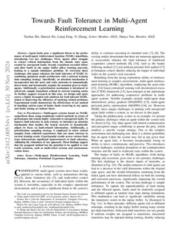 Towards Fault Tolerance in Multi-Agent Reinforcement Learning
