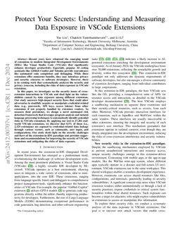 Protect Your Secrets: Understanding and Measuring Data Exposure in
  VSCode Extensions