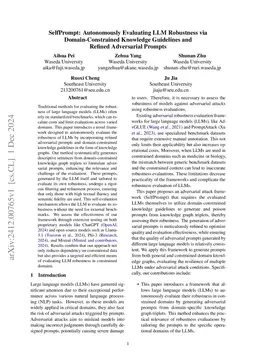 SelfPrompt: Autonomously Evaluating LLM Robustness via
  Domain-Constrained Knowledge Guidelines and Refined Adversarial Prompts