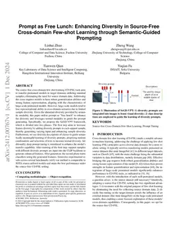 Prompt as Free Lunch: Enhancing Diversity in Source-Free Cross-domain
  Few-shot Learning through Semantic-Guided Prompting