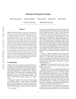 Memories of Forgotten Concepts