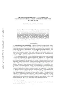 Gaussian quasi-likelihood analysis for non-Gaussian linear mixed-effects
  model with system noise