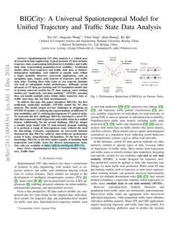 BIGCity: A Universal Spatiotemporal Model for Unified Trajectory and
  Traffic State Data Analysis