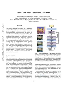 Token Cropr: Faster ViTs for Quite a Few Tasks
