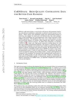 CoRNStack: High-Quality Contrastive Data for Better Code Retrieval and Reranking