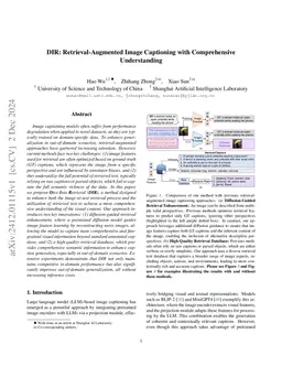 DIR: Retrieval-Augmented Image Captioning with Comprehensive
  Understanding