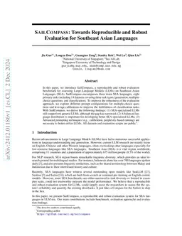 SailCompass: Towards Reproducible and Robust Evaluation for Southeast
  Asian Languages