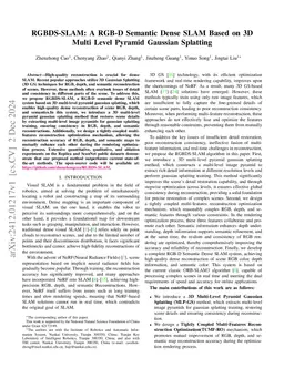RGBDS-SLAM: A RGB-D Semantic Dense SLAM Based on 3D Multi Level Pyramid
  Gaussian Splatting