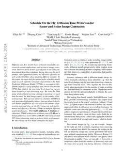 Schedule On the Fly: Diffusion Time Prediction for Faster and Better Image Generation