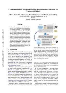 A 2-step Framework for Automated Literary Translation Evaluation: Its Promises and Pitfalls