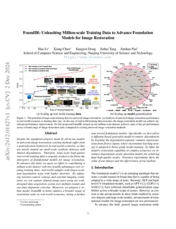 FoundIR: Unleashing Million-scale Training Data to Advance Foundation
  Models for Image Restoration