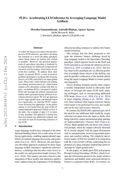 PLD+: Accelerating LLM inference by leveraging Language Model Artifacts