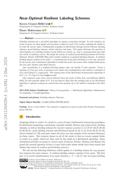 Near-Optimal Resilient Labeling Schemes