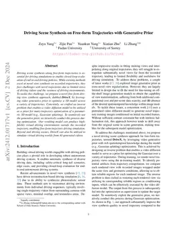 Driving View Synthesis on Free-form Trajectories with Generative Prior