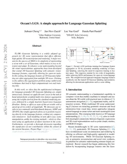 Occam's LGS: An Efficient Approach for Language Gaussian Splatting