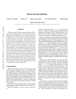 Planar Gaussian Splatting