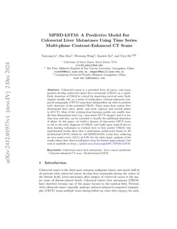 MPBD-LSTM: A Predictive Model for Colorectal Liver Metastases Using Time
  Series Multi-phase Contrast-Enhanced CT Scans