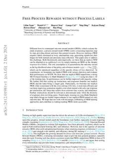 Free Process Rewards without Process Labels