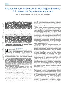 Distributed Task Allocation for Multi-Agent Systems: A Submodular
  Optimization Approach