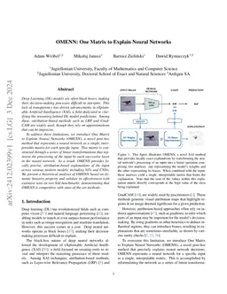 OMENN: One Matrix to Explain Neural Networks