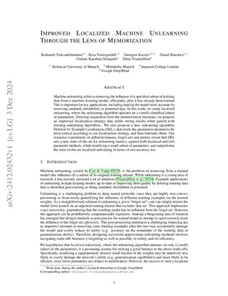 Improved Localized Machine Unlearning Through the Lens of Memorization