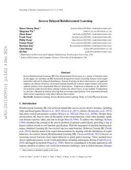 Inverse Delayed Reinforcement Learning